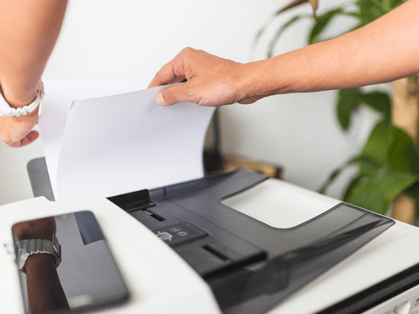 máy photocopy không ra chữ