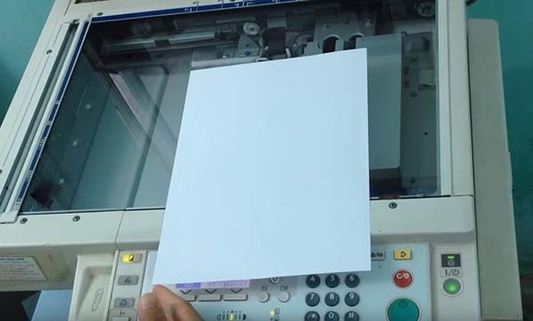 Cách photo CMND 2 mặt trên 1 trang giấy với máy photo Fuji Xerox