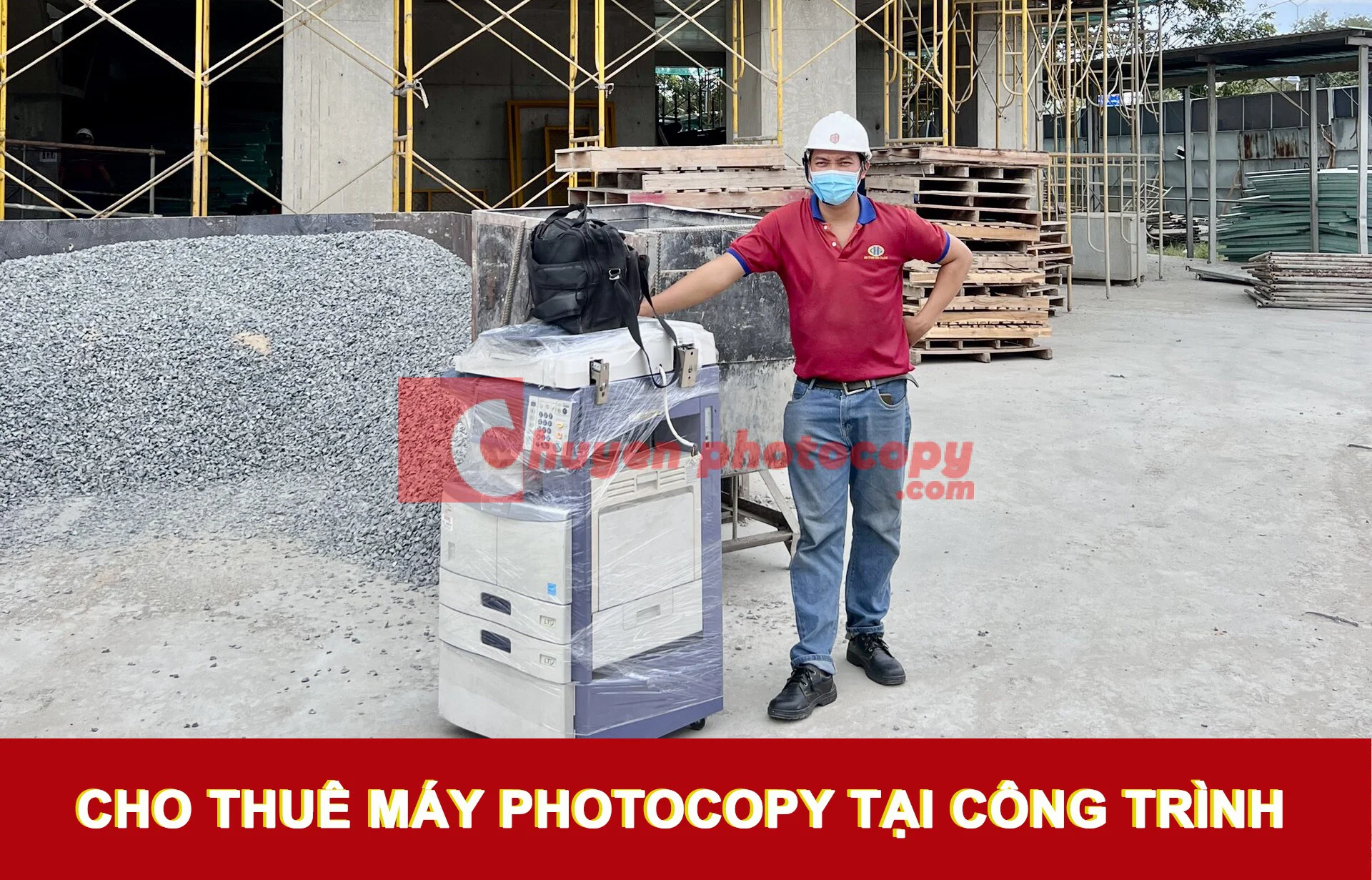 Dịch vụ cho thuê máy photocopy tại công trình xây dựng