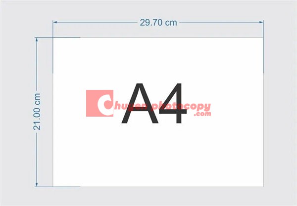 Khổ A4 kích thước theo tiêu chuẩn ISO 216