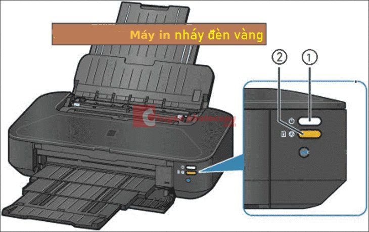 Kiểm tra lại mực, giấy có bị kẹt hay không hoặc tham khảo tài liệu báo lỗi của máy in