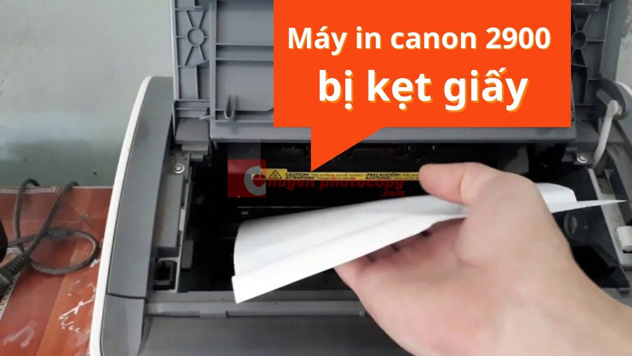 Xử lý sự cố kẹt giấy trên dòng máy in canon