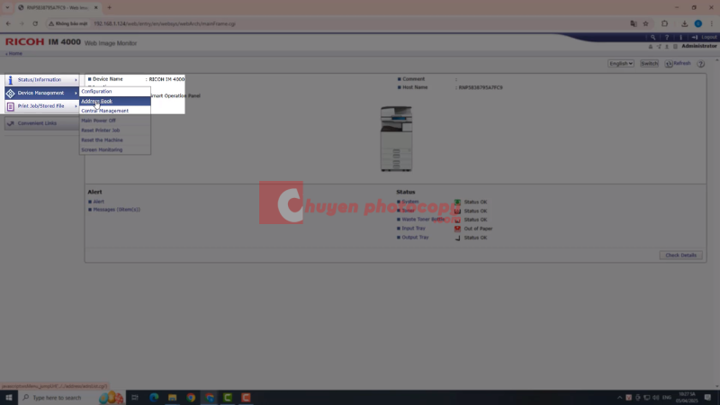 Giao diện sau khi Login