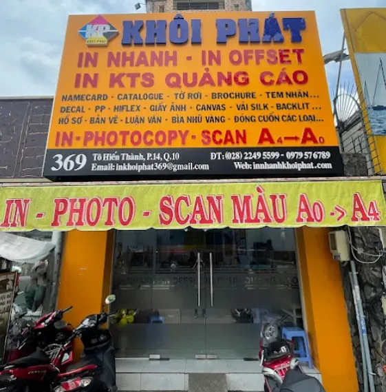 Danh sách các tiệm photocopy gần đây tại Quận 10