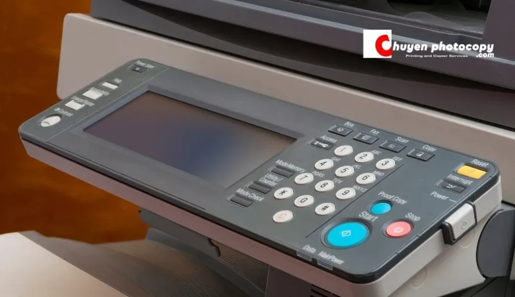Nhập chế độ scanner trên bảng điều khiển